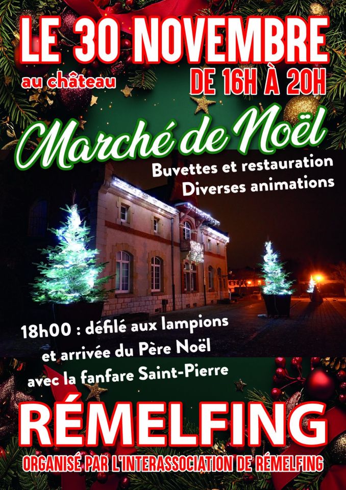 Marché de Noël le samedi 30 novembre 2024