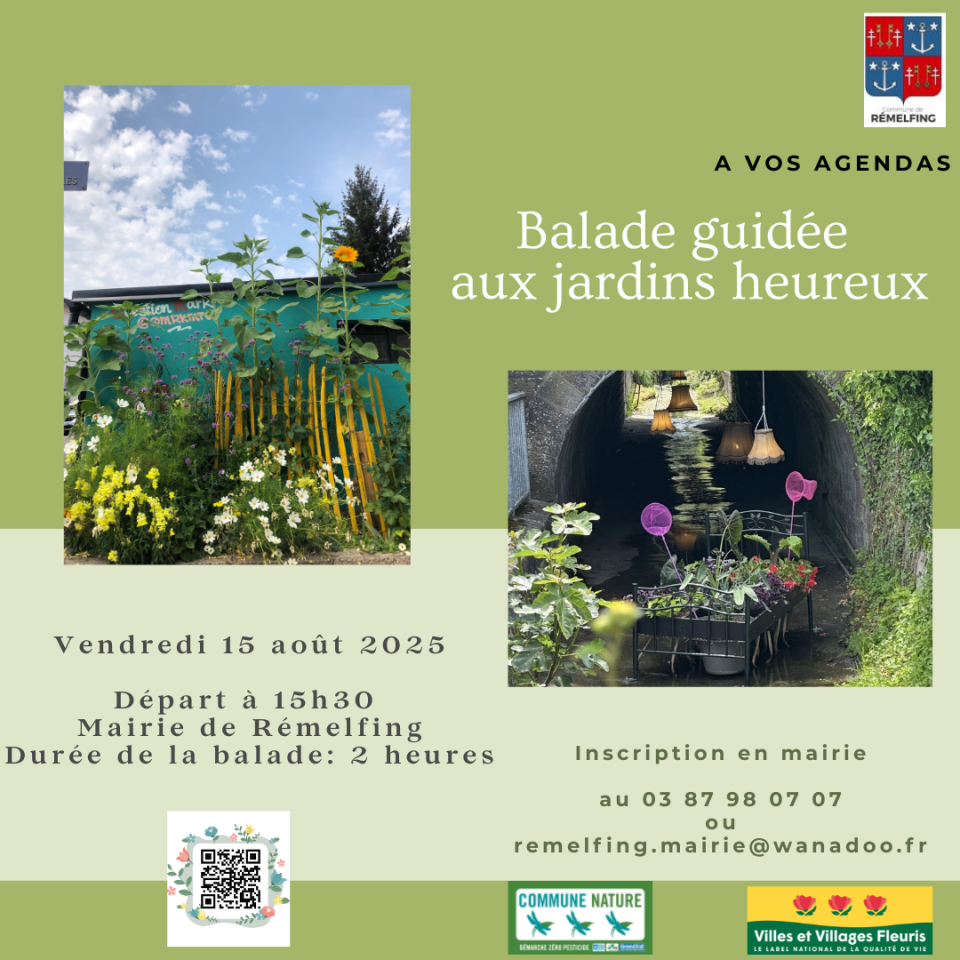 Voir l'article Balade guidée aux jardins heureux Balade guidée aux jardins heureux