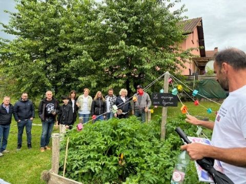 Rémelfing INAUGURATION DE LA BALADE DES JARDINS HEUREUX