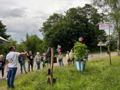 Rémelfing INAUGURATION DE LA BALADE DES JARDINS HEUREUX